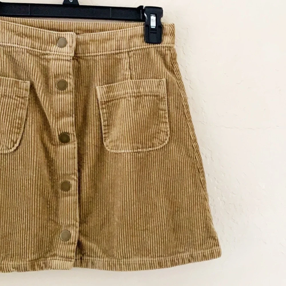 🌿Final Sale Arizona Jean Co. Corduroy Button Up Brown‎ Skirt